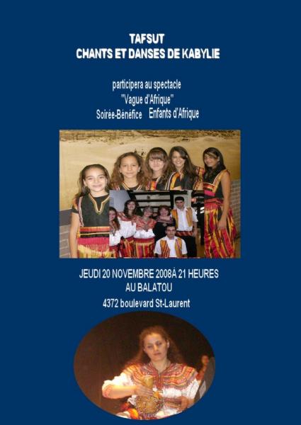 TAFSUT � VAGUE D'AFRIQUE